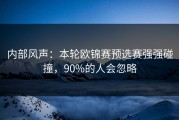 内部风声：本轮欧锦赛预选赛强强碰撞，90%的人会忽略